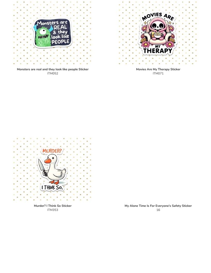 Leoness Creations Stickers and Magnets Catalog Weekly Ad January 1 - December 31, 2026