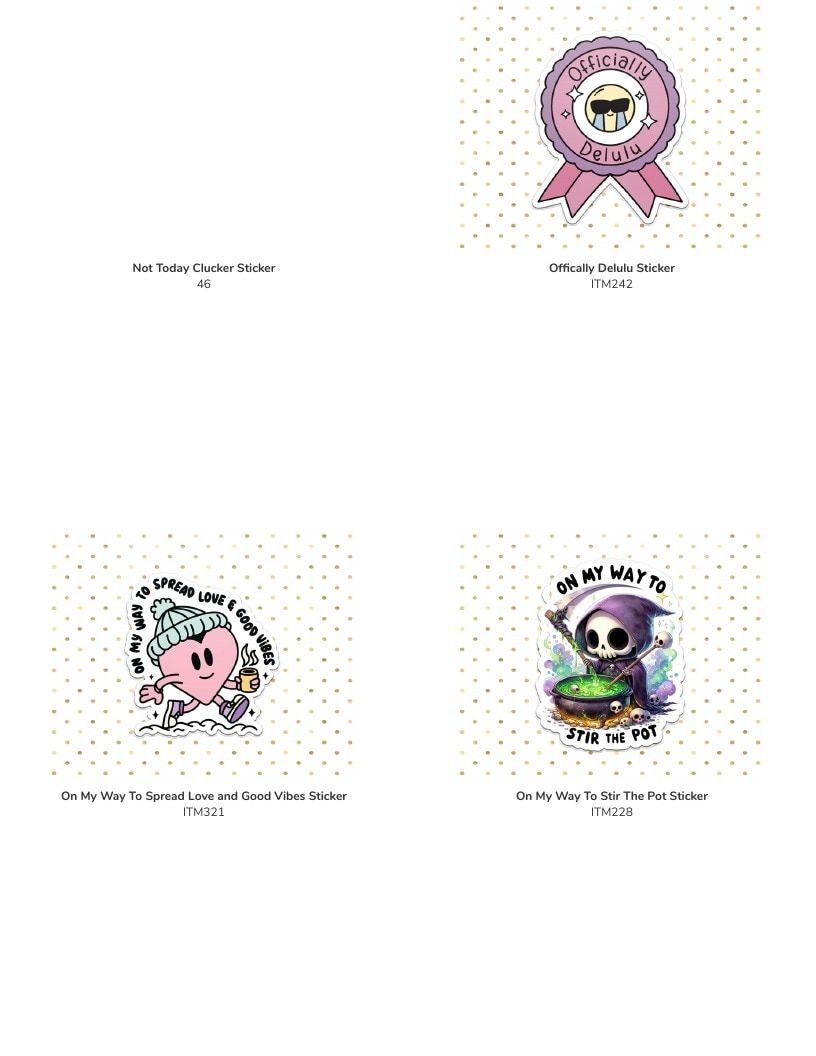 Leoness Creations Stickers and Magnets Catalog Weekly Ad January 1 - December 31, 2026