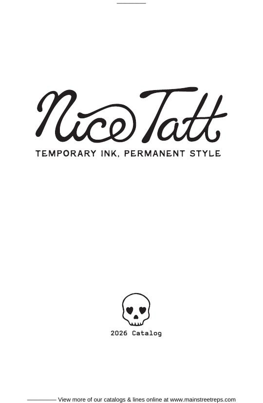 Nice Tatt Temporary Tattoos Catalog Weekly Ad January 1 - December 31, 2026