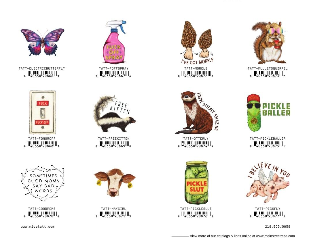 Nice Tatt Temporary Tattoos Catalog Weekly Ad January 1 - December 31, 2026