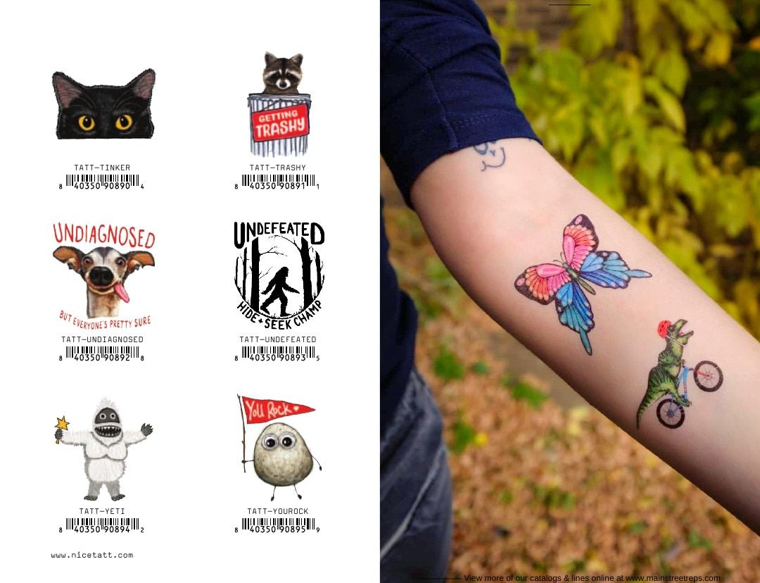 Nice Tatt Temporary Tattoos Catalog Weekly Ad January 1 - December 31, 2026