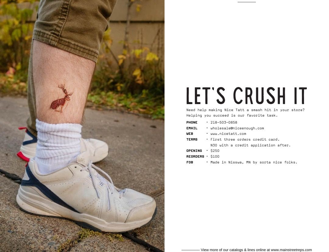 Nice Tatt Temporary Tattoos Catalog Weekly Ad January 1 - December 31, 2026