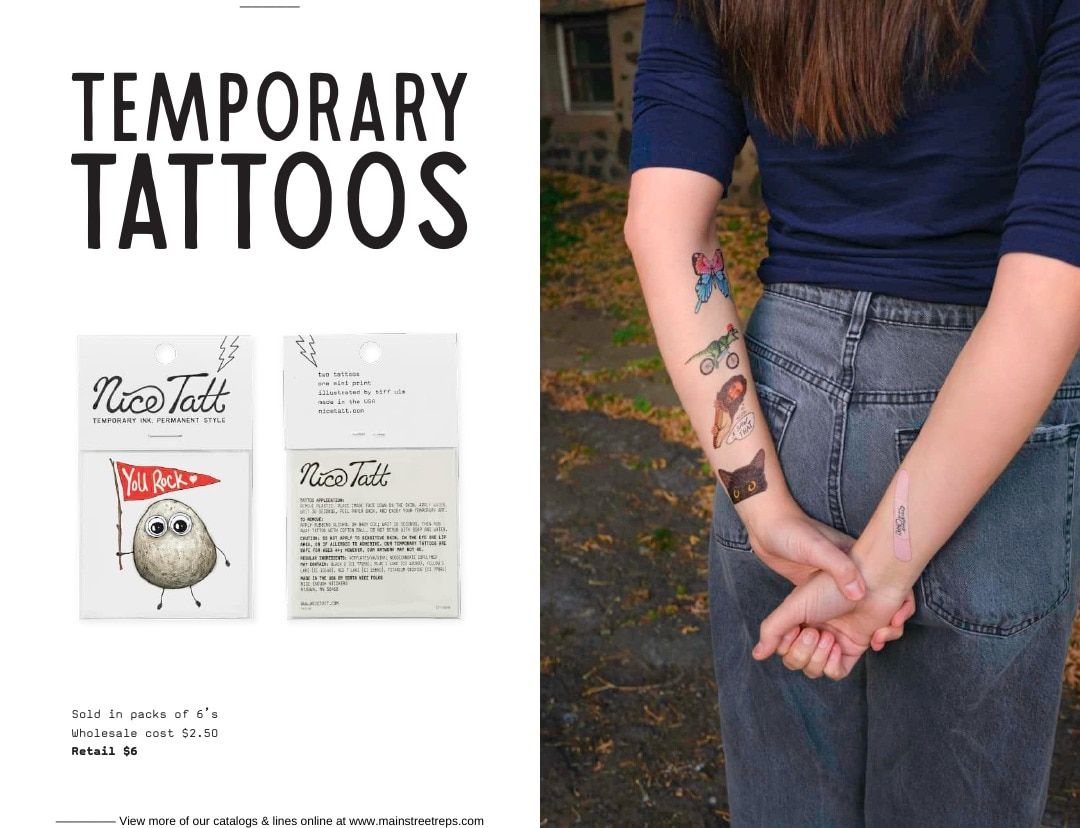 Nice Tatt Temporary Tattoos Catalog Weekly Ad January 1 - December 31, 2026