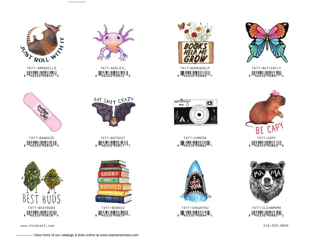 Nice Tatt Temporary Tattoos Catalog Weekly Ad January 1 - December 31, 2026