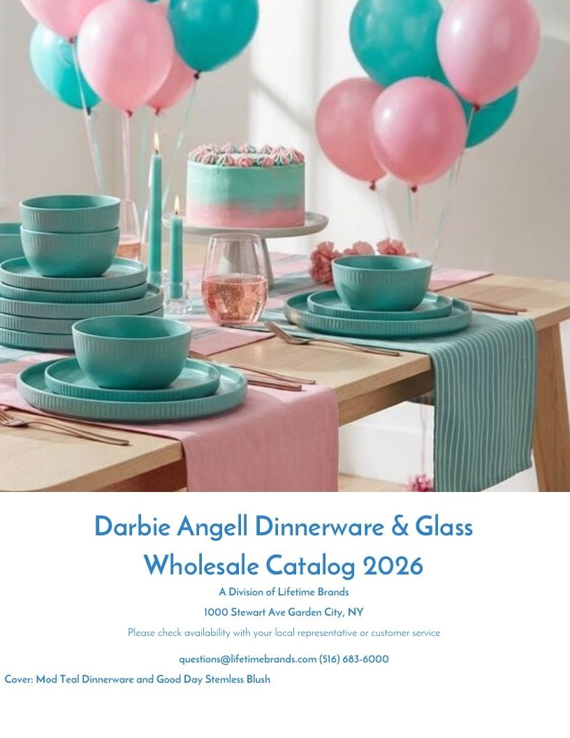 Lifetime Brands Darbie Angell Dinnerware and Glass Catalog Weekly Ad January 1 - December 31, 2026