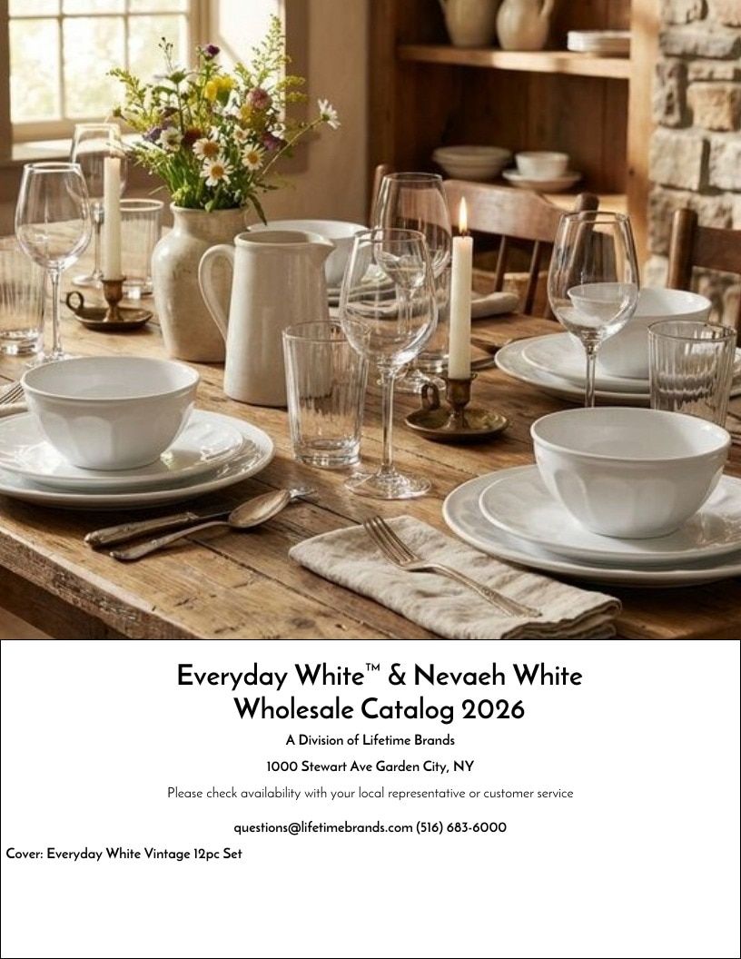 Lifetime Brands Everyday White and Nevaeh White Catalog Weekly Ad January 1 - December 31, 2026