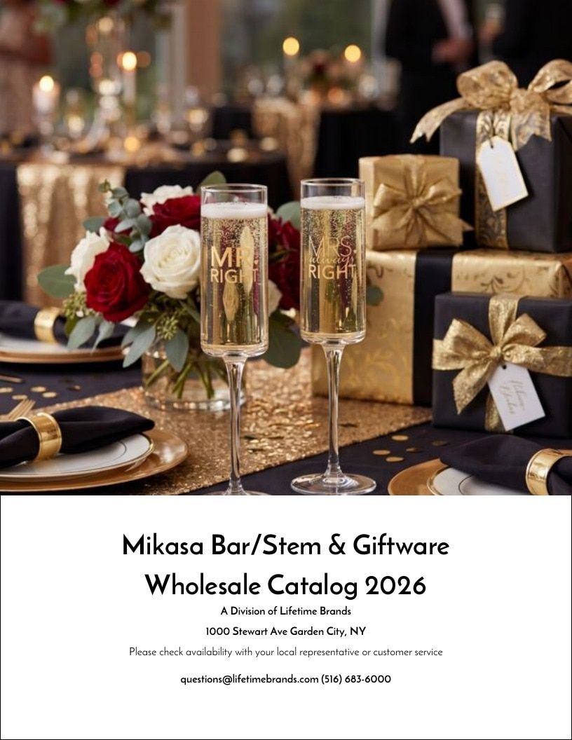 Lifetime Brands Mikasa Bar Stem Gift Catalog Weekly Ad January 1 - December 31, 2026