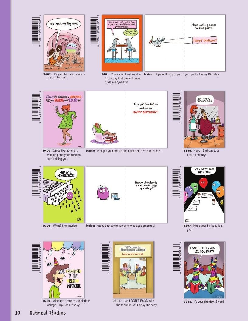 Oatmeal Studios Greeting Cards Catalog Weekly Ad January 1 - December 31, 2026