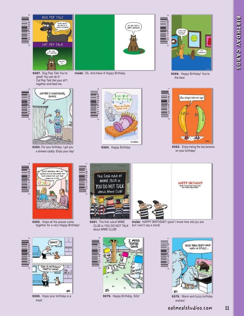 Oatmeal Studios Greeting Cards Catalog Weekly Ad January 1 - December 31, 2026