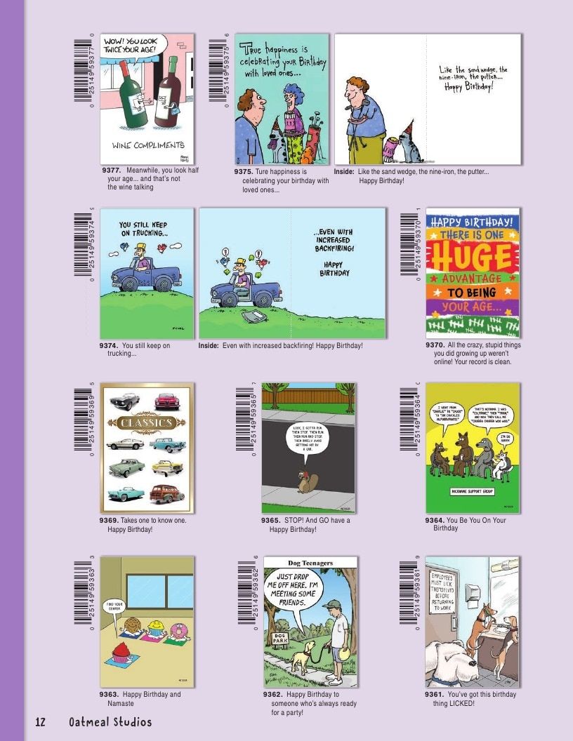 Oatmeal Studios Greeting Cards Catalog Weekly Ad January 1 - December 31, 2026