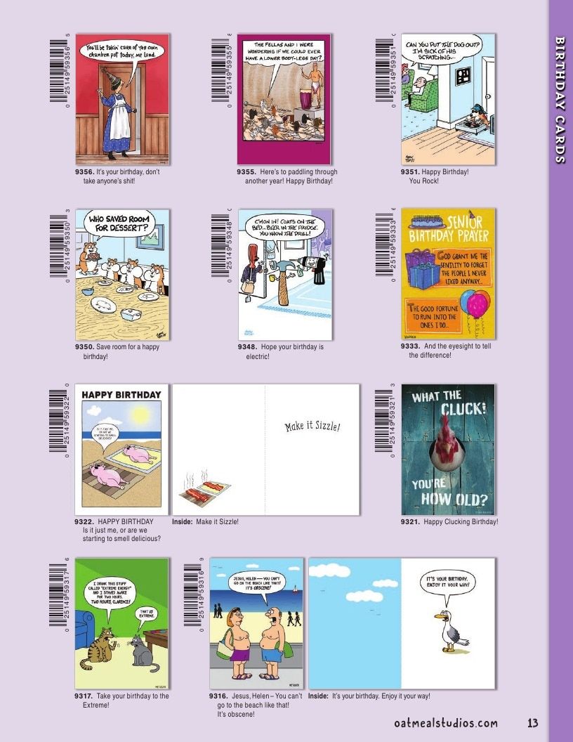Oatmeal Studios Greeting Cards Catalog Weekly Ad January 1 - December 31, 2026