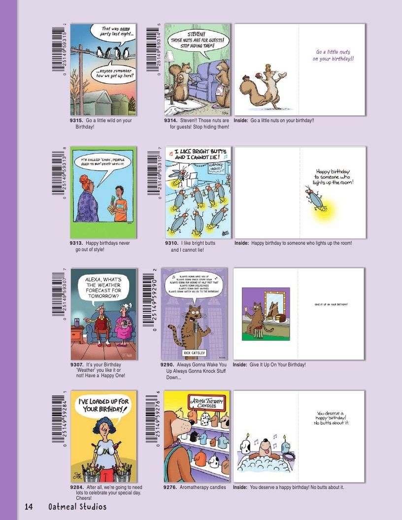 Oatmeal Studios Greeting Cards Catalog Weekly Ad January 1 - December 31, 2026