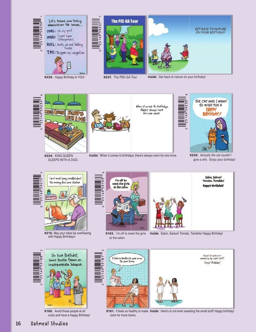 Oatmeal Studios Greeting Cards Catalog Weekly Ad January 1 - December 31, 2026