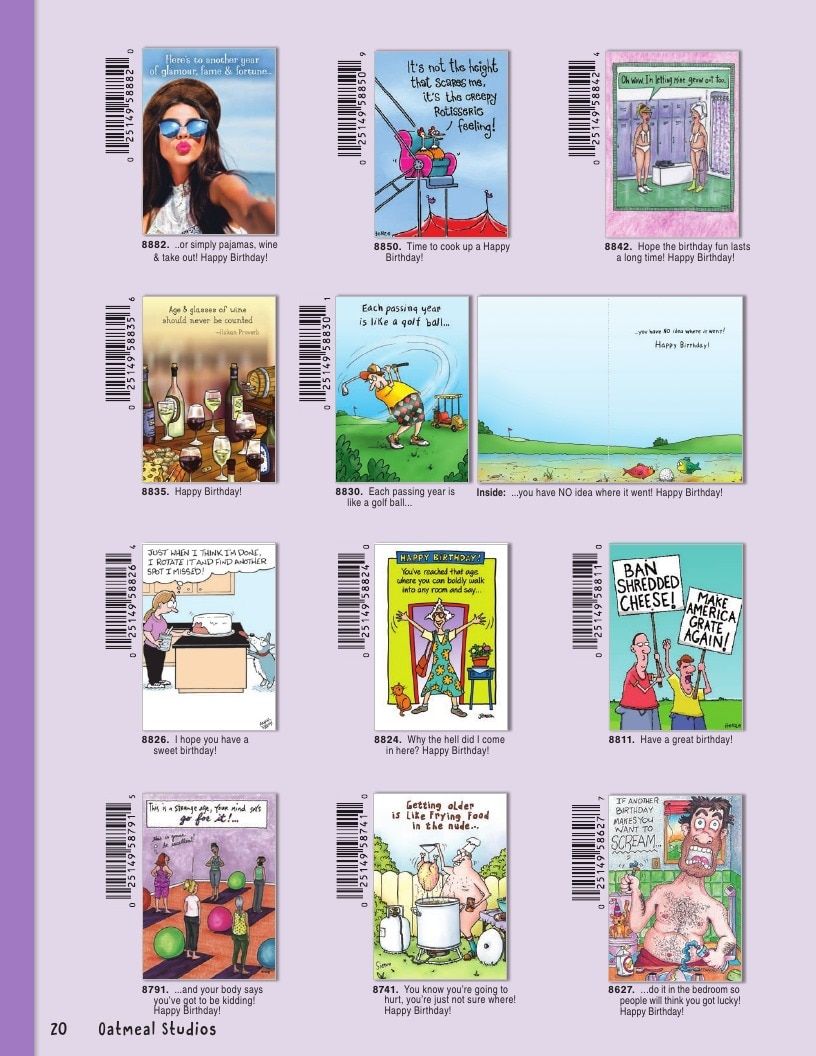 Oatmeal Studios Greeting Cards Catalog Weekly Ad January 1 - December 31, 2026