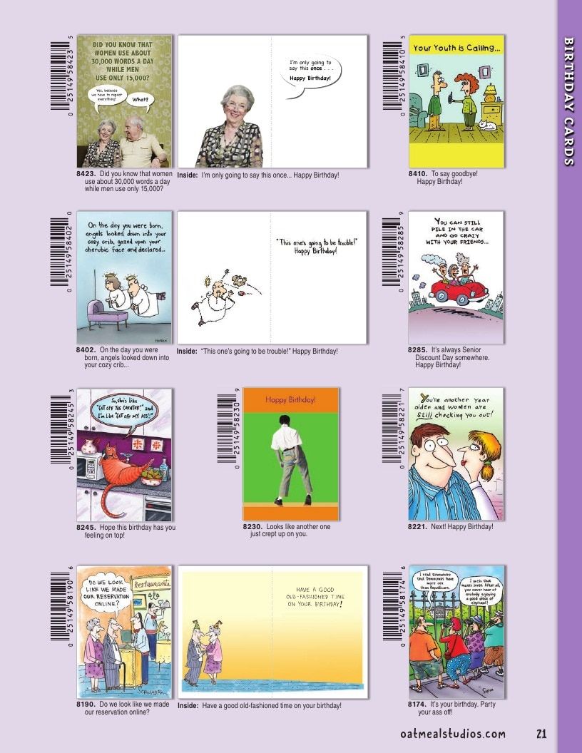 Oatmeal Studios Greeting Cards Catalog Weekly Ad January 1 - December 31, 2026
