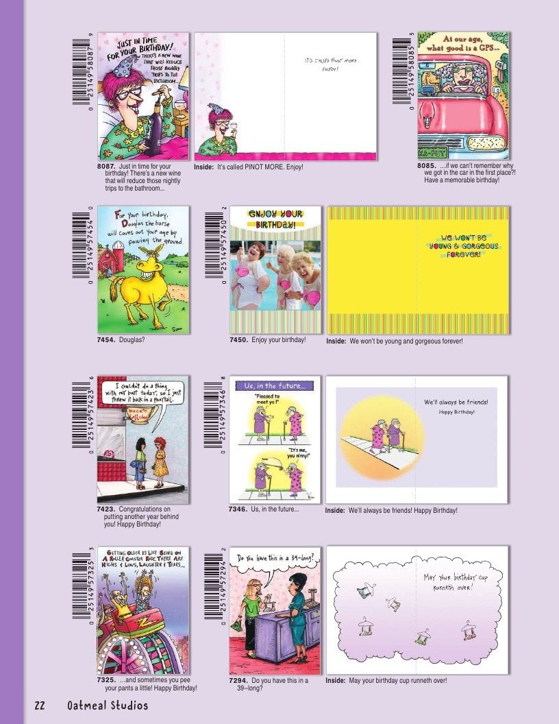 Oatmeal Studios Greeting Cards Catalog Weekly Ad January 1 - December 31, 2026