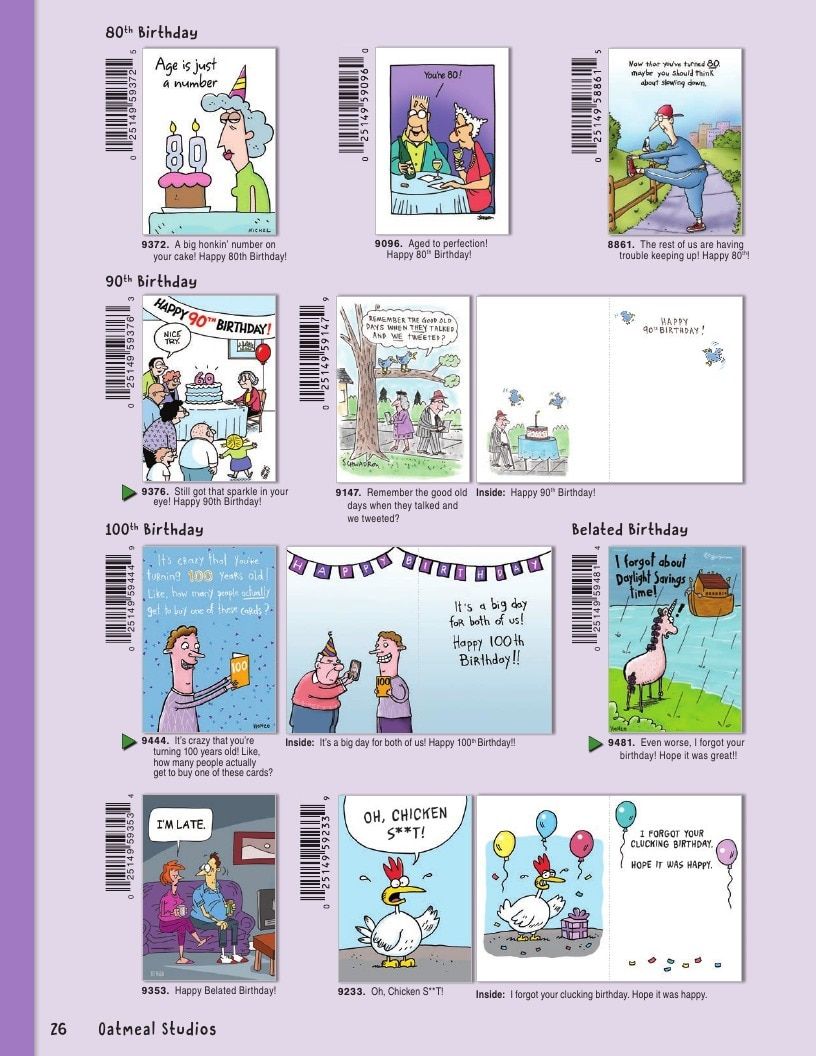 Oatmeal Studios Greeting Cards Catalog Weekly Ad January 1 - December 31, 2026