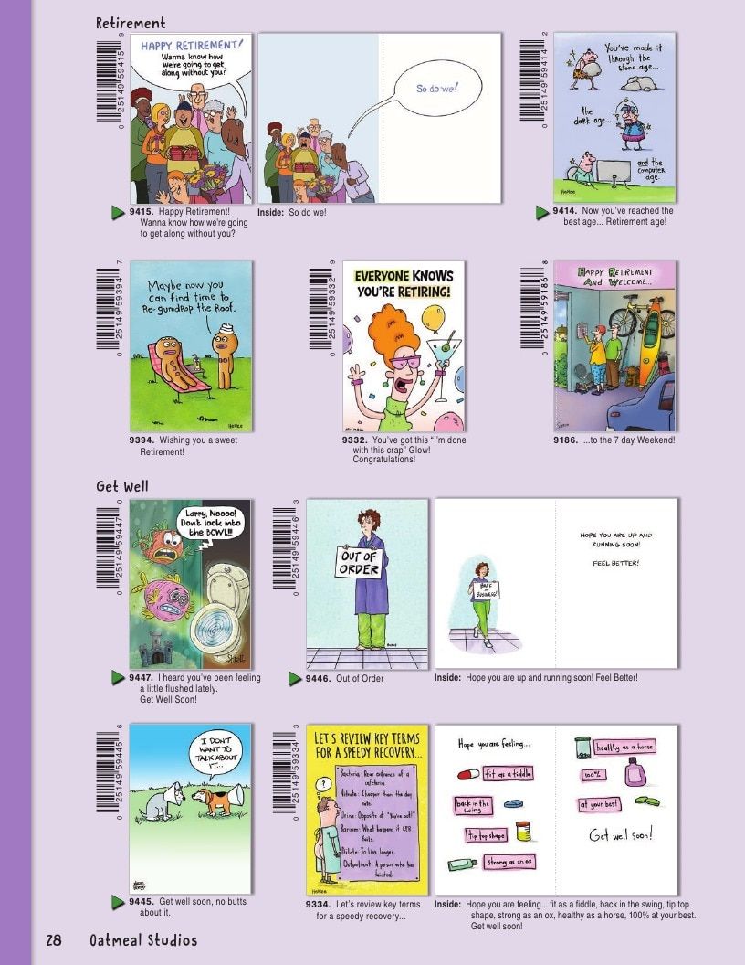 Oatmeal Studios Greeting Cards Catalog Weekly Ad January 1 - December 31, 2026