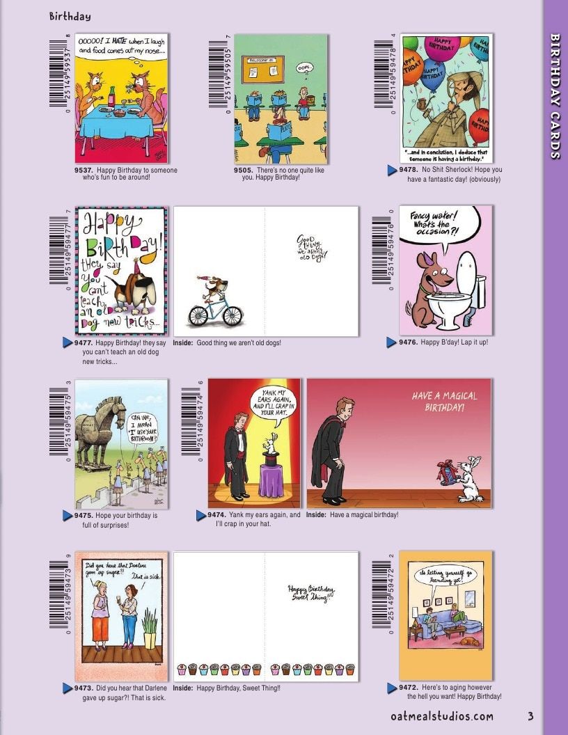 Oatmeal Studios Greeting Cards Catalog Weekly Ad January 1 - December 31, 2026