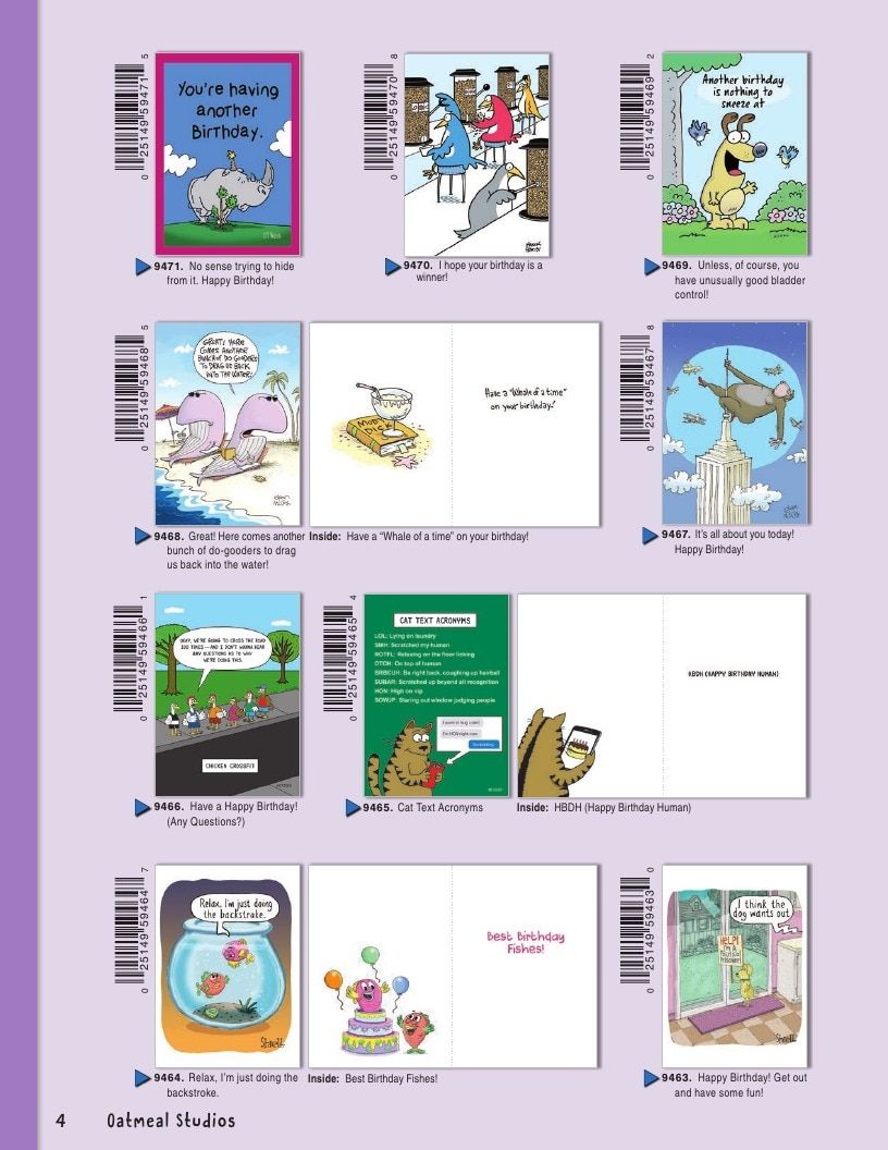 Oatmeal Studios Greeting Cards Catalog Weekly Ad January 1 - December 31, 2026