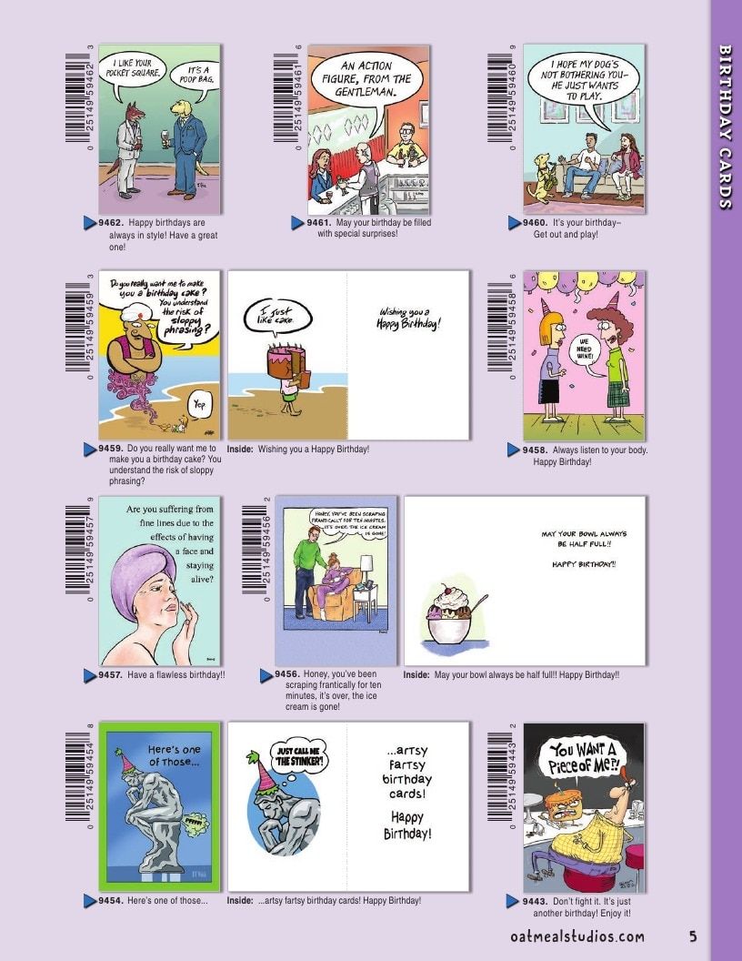 Oatmeal Studios Greeting Cards Catalog Weekly Ad January 1 - December 31, 2026