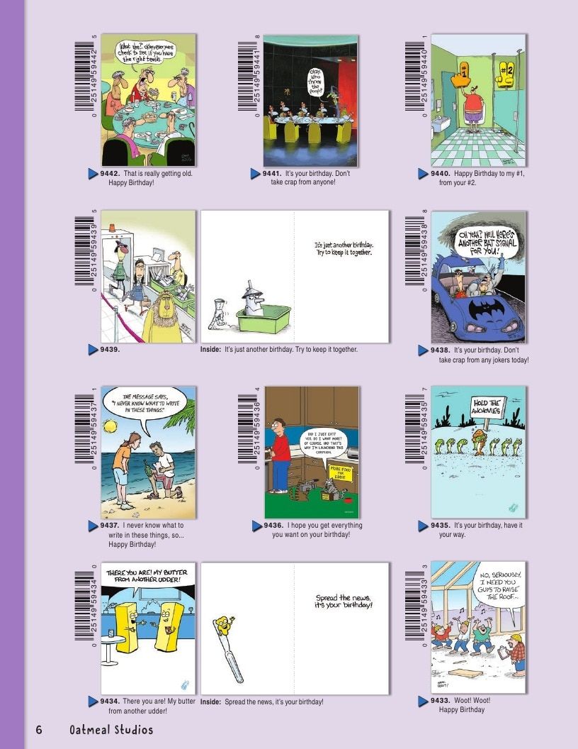 Oatmeal Studios Greeting Cards Catalog Weekly Ad January 1 - December 31, 2026