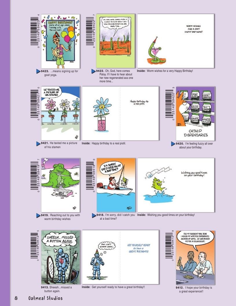 Oatmeal Studios Greeting Cards Catalog Weekly Ad January 1 - December 31, 2026
