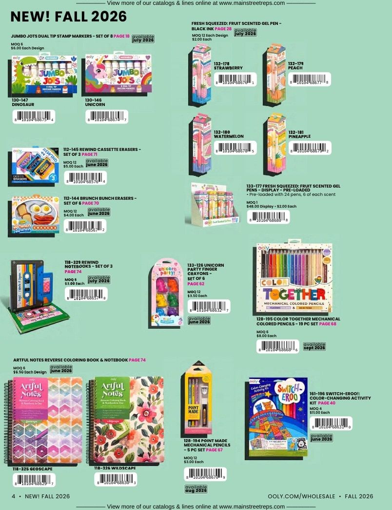 OOLY Fall Art Supplies Catalog Weekly Ad January 1 - December 31, 2026