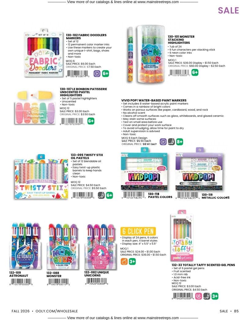 OOLY Fall Art Supplies Catalog Weekly Ad January 1 - December 31, 2026