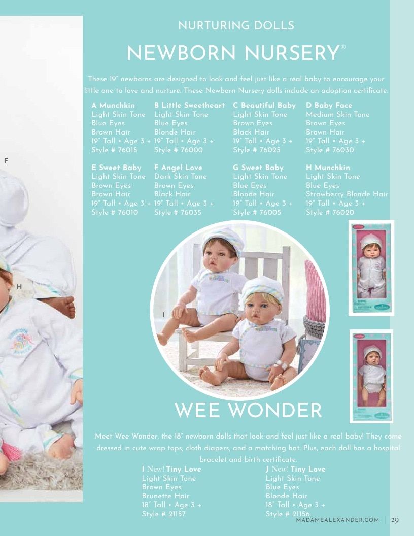 Madame Alexander Annual Dolls Catalog Weekly Ad January 1 - December 31, 2026