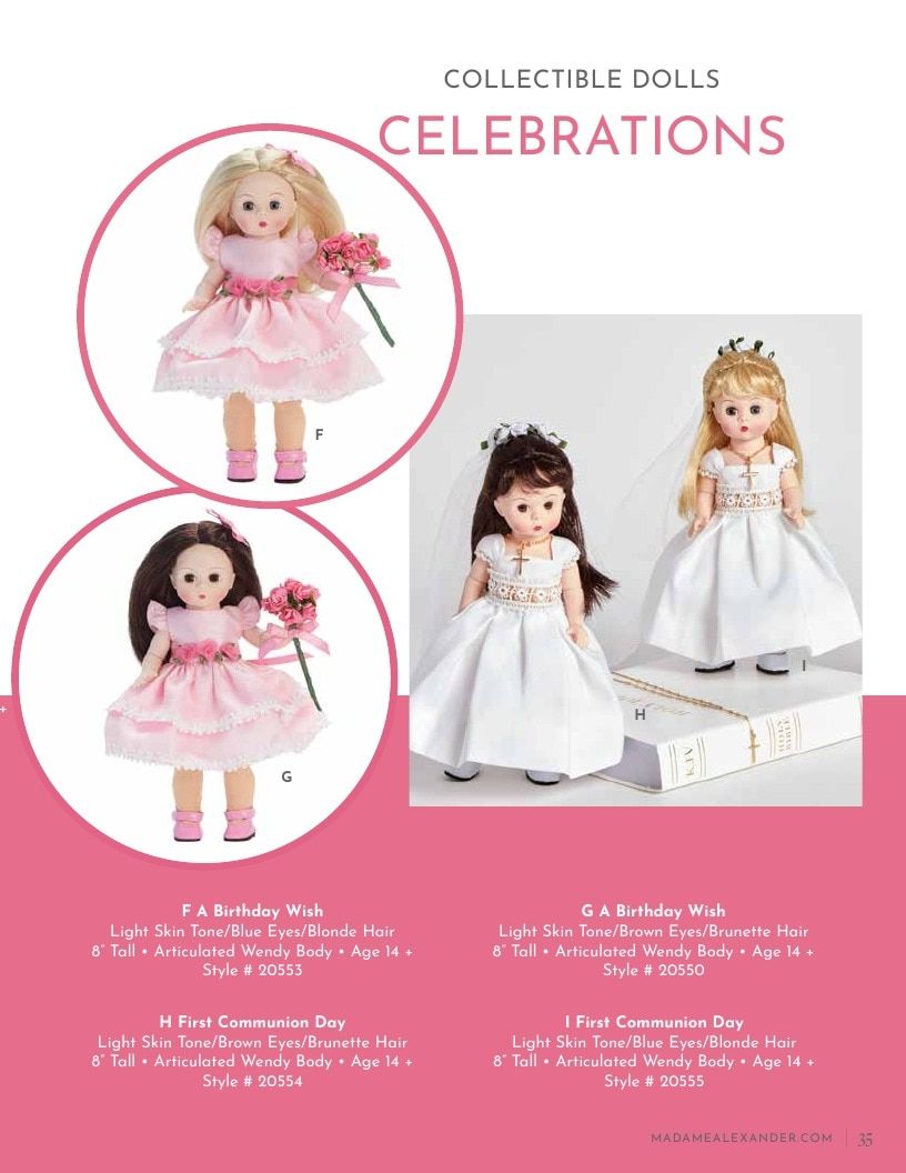 Madame Alexander Annual Dolls Catalog Weekly Ad January 1 - December 31, 2026