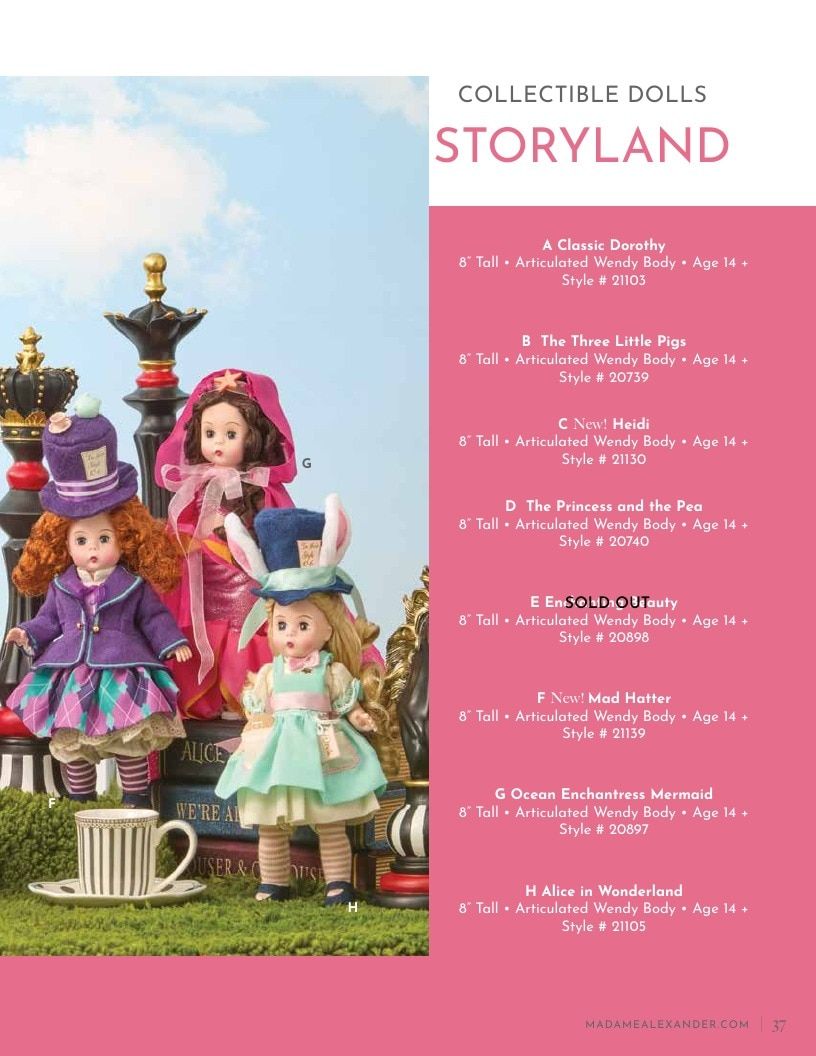 Madame Alexander Annual Dolls Catalog Weekly Ad January 1 - December 31, 2026