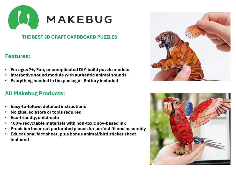 MakeBug Current Cardboard Puzzles Catalog Weekly Ad January 1 - December 31, 2026