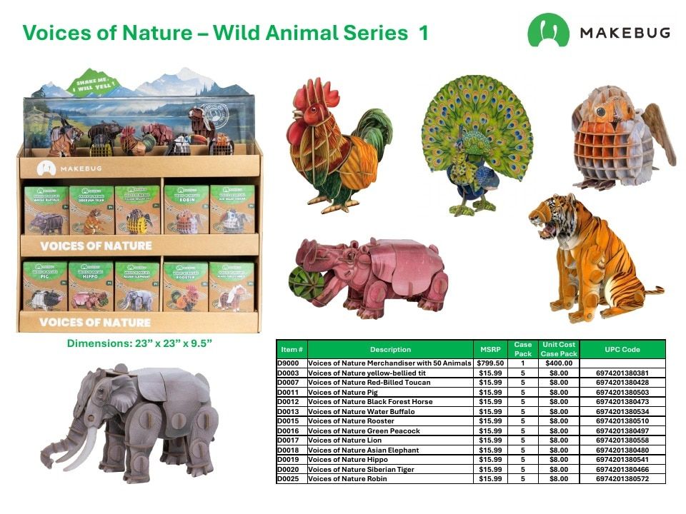 MakeBug Current Cardboard Puzzles Catalog Weekly Ad January 1 - December 31, 2026