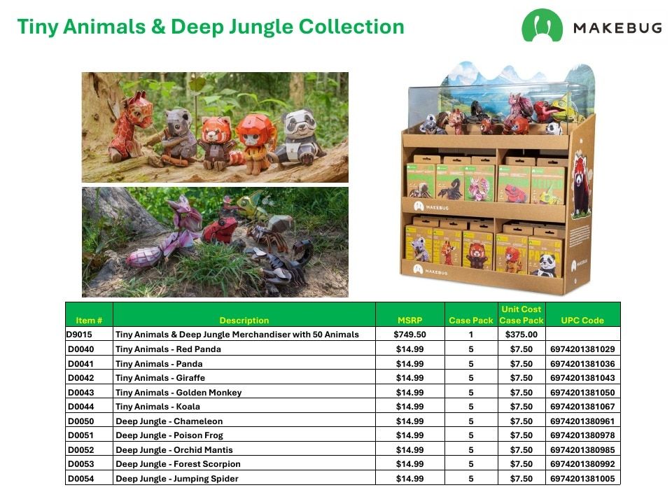MakeBug Current Cardboard Puzzles Catalog Weekly Ad January 1 - December 31, 2026