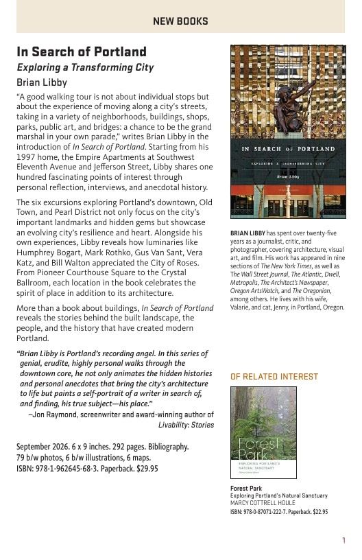 Oregon State University Press Fall Book Catalog Weekly Ad January 1 - December 31, 2026