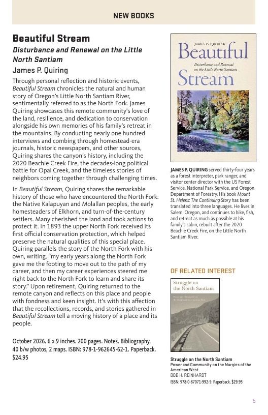 Oregon State University Press Fall Book Catalog Weekly Ad January 1 - December 31, 2026