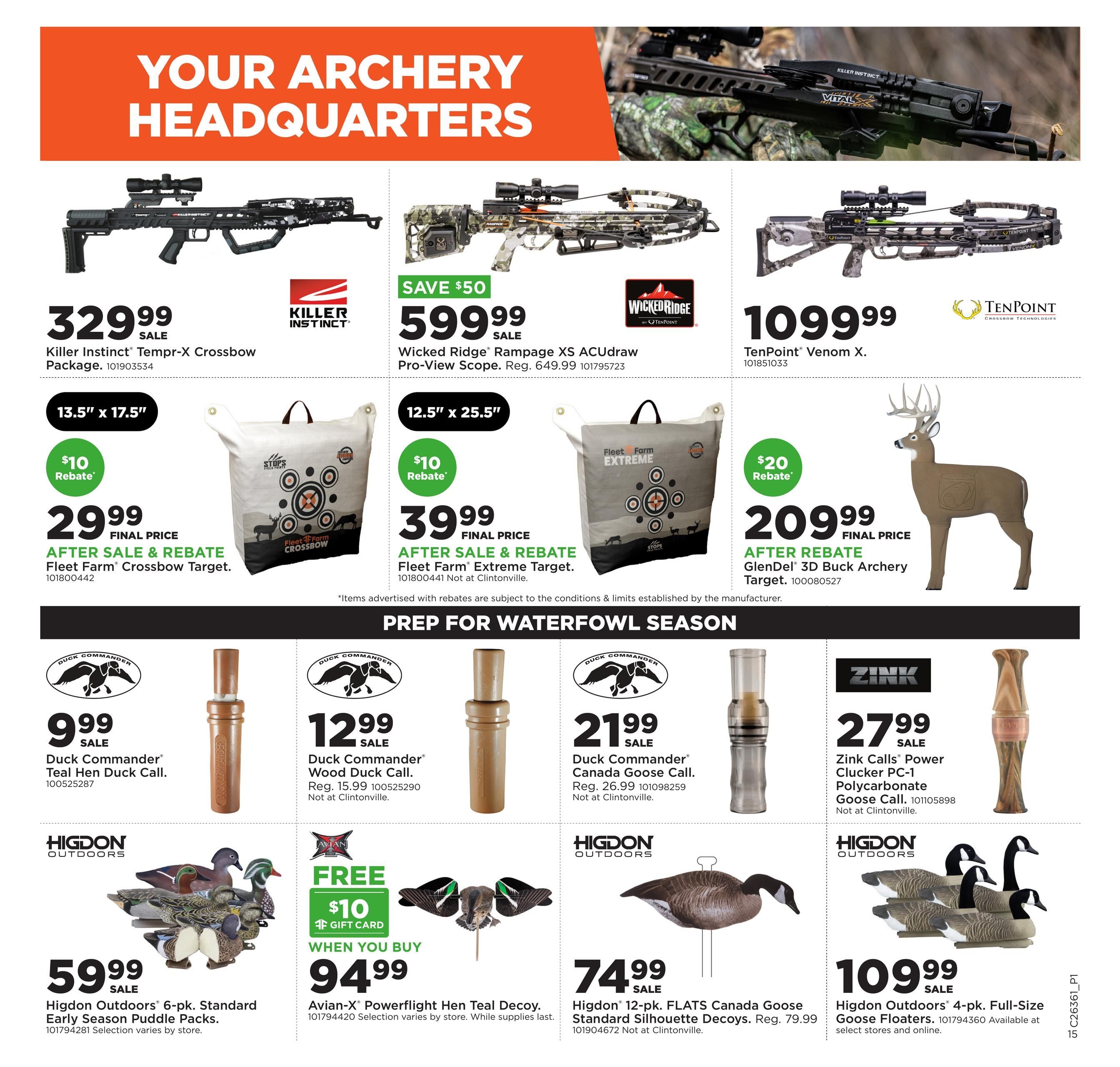 Fleet Farm (Bronson Area, IA) Weekly Ad August 31 - September 7, 2026