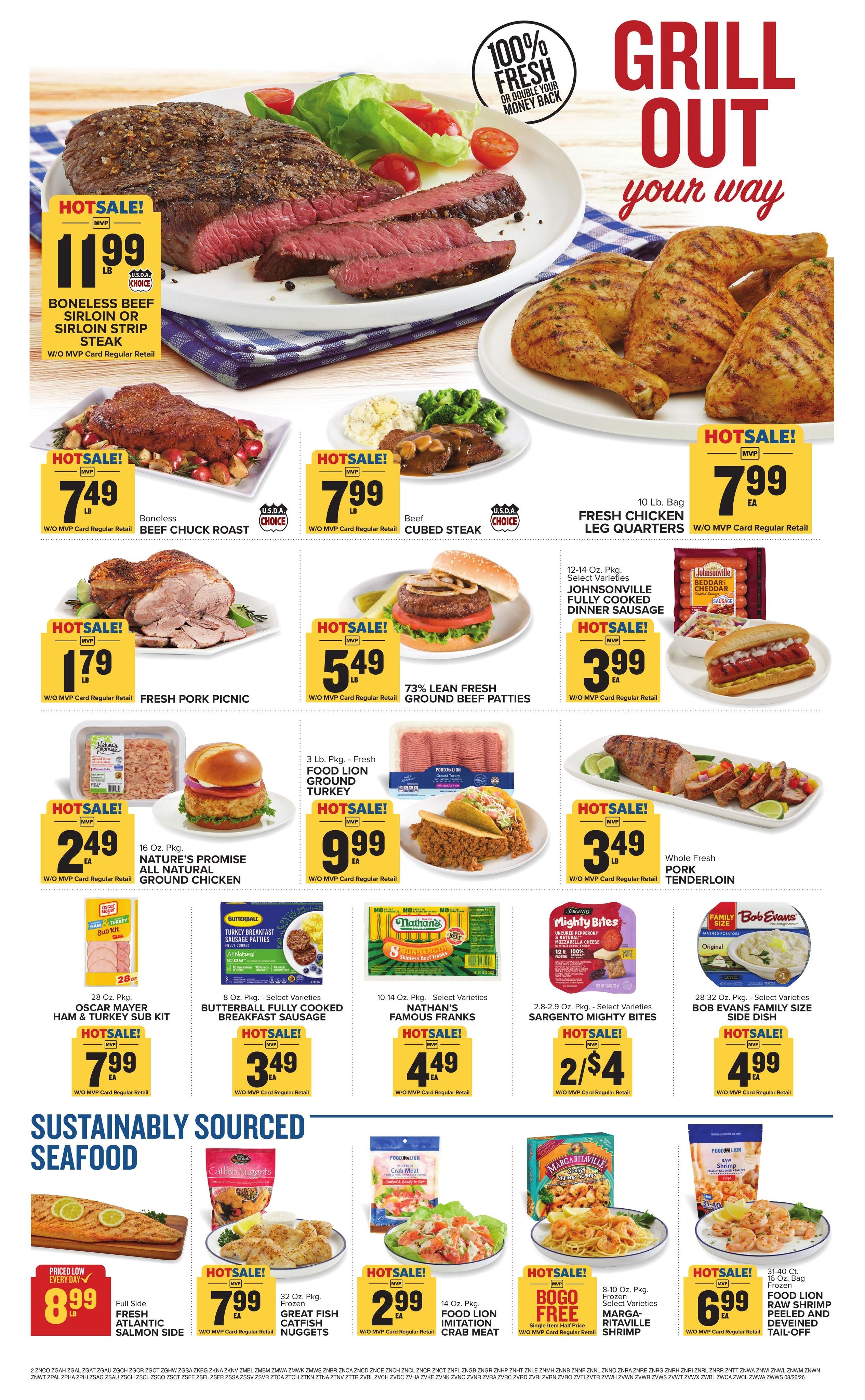 Food Lion (Clover Area, SC) Weekly Ad August 26 - September 1, 2026