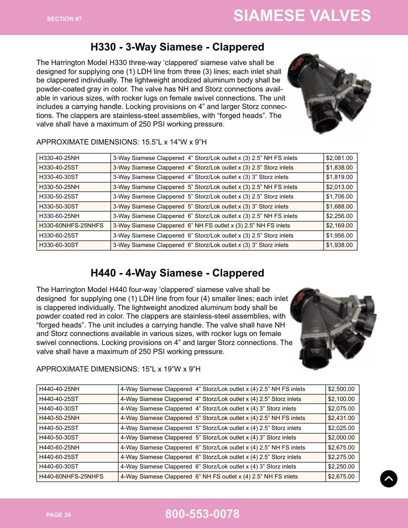Harrington Inc Fire Equipment Catalog Weekly Ad January 1 - December 31, 2026