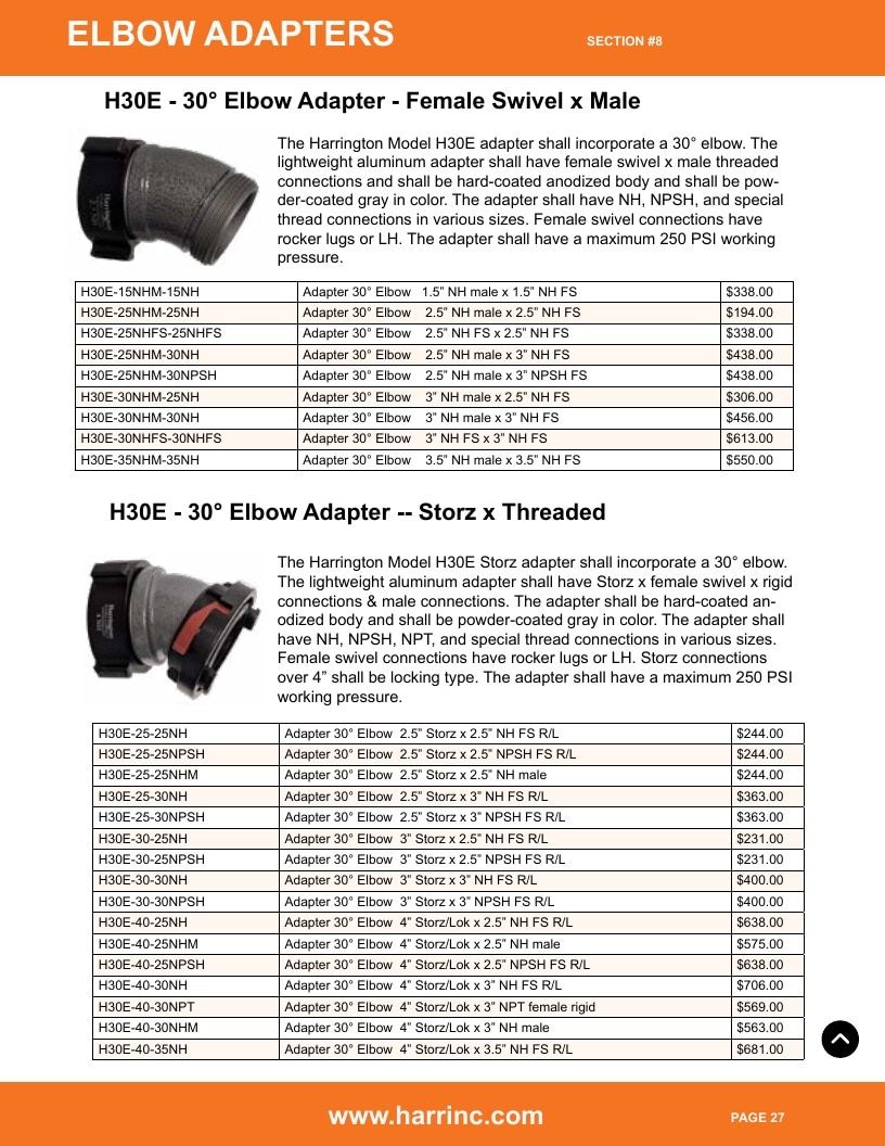 Harrington Inc Fire Equipment Catalog Weekly Ad January 1 - December 31, 2026
