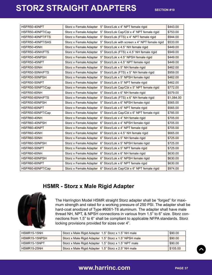 Harrington Inc Fire Equipment Catalog Weekly Ad January 1 - December 31, 2026