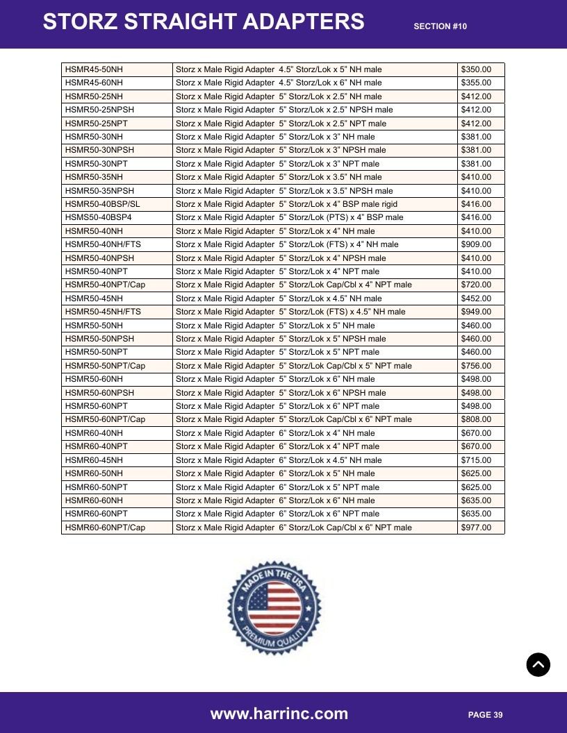 Harrington Inc Fire Equipment Catalog Weekly Ad January 1 - December 31, 2026