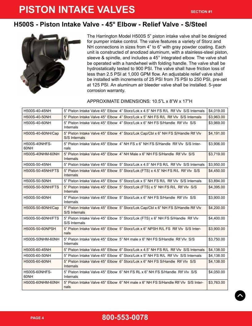 Harrington Inc Fire Equipment Catalog Weekly Ad January 1 - December 31, 2026