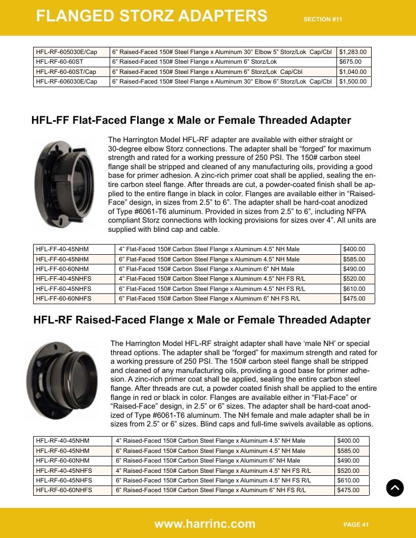 Harrington Inc Fire Equipment Catalog Weekly Ad January 1 - December 31, 2026