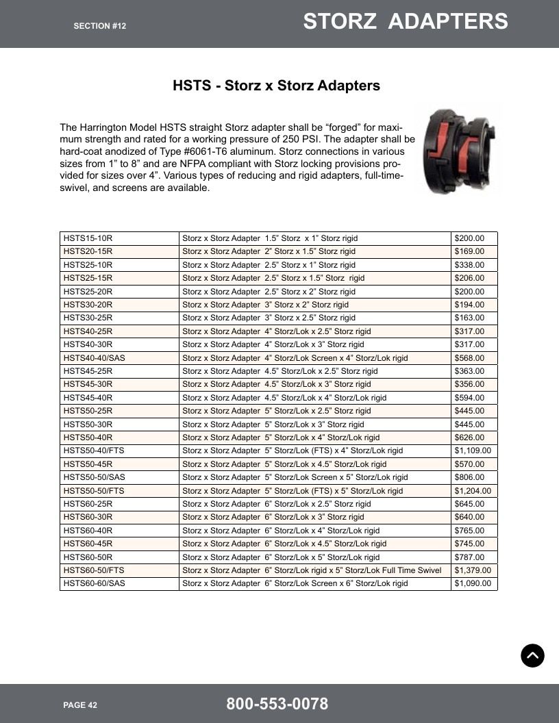 Harrington Inc Fire Equipment Catalog Weekly Ad January 1 - December 31, 2026