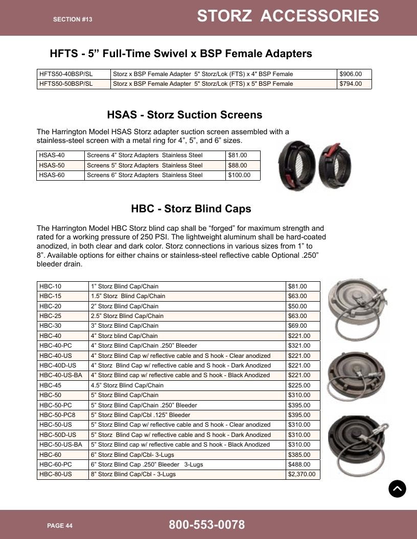 Harrington Inc Fire Equipment Catalog Weekly Ad January 1 - December 31, 2026