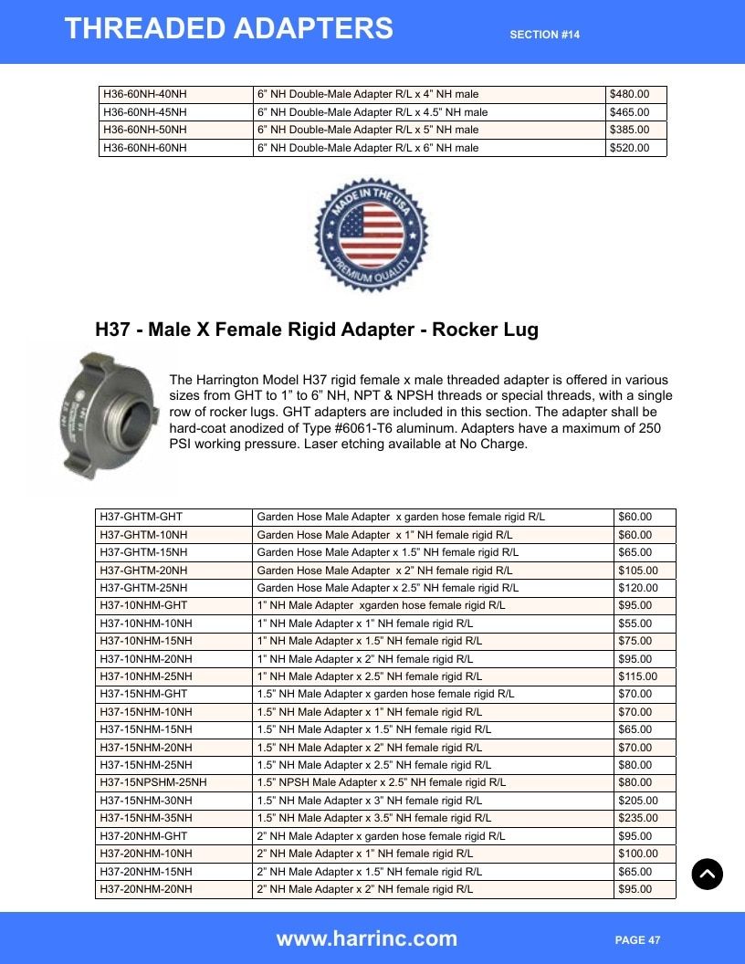 Harrington Inc Fire Equipment Catalog Weekly Ad January 1 - December 31, 2026