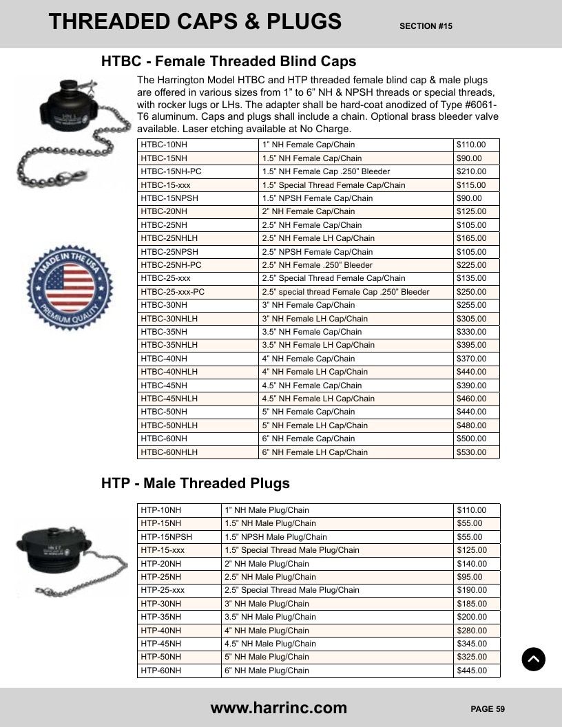 Harrington Inc Fire Equipment Catalog Weekly Ad January 1 - December 31, 2026