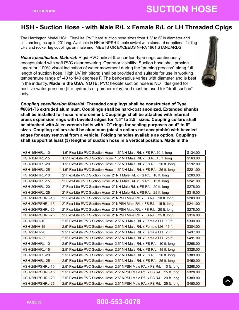 Harrington Inc Fire Equipment Catalog Weekly Ad January 1 - December 31, 2026